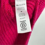 Athleta | Shasta Oversized Wool Knit Sweater In Dark Pink Size Medium Photo 6