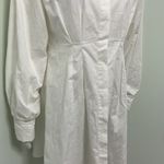 Mulla White shirt dress hidden buttons size medium Photo 1