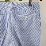 CHAPS Blue White Striped Seersucker Bermuda Shorts Photo 4