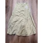 Riley Khaki Green Nylon Maxi Skirt Drawstring Hem Accent Military Style Size M Photo 1