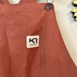 Kari Traa Women's Ane Bib Pant Overalls in Terracotta Toast Size XL Cotton Layer Brown Photo 3