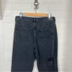 American Eagle  Black Distressed Denim Mom Jeans Size 10 Photo 7