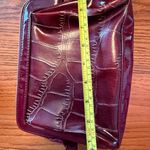 Lancome Burgundy Crocodile Embossed Makeup bag Purple Photo 6