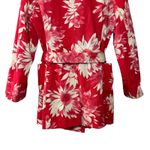 NWT Austin Reed Red Floral Retro Luxe Belted Double Breasted Blazer Jacket M Size M Photo 12
