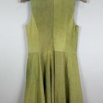 3.1 Phillip Lim Sleeveless Dress Size 0 Green Suede Mini Classic Party Cocktail Photo 1