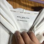 Marc New York White Hoodie with Front Pocket Photo 1