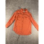 Current/Elliott womens‎  the perfect shirt  W/epaulets coral 0  Button Up Tencel Photo 3