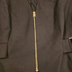 River Island  black belt gold zipper detail moto light Jersey jacket blazer 14 Photo 11
