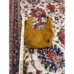 MERIT Golden Brown Corduroy Shoulder Bag Minimalist Slouchy Tote Purse Photo 3