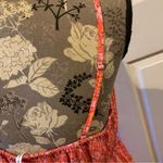 Beachsissi  Coral Red Floral Spaghetti Strap Dress size XL Photo 5