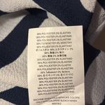 Michael Kors  Blue and White Boxy Tie Front T-Shirt Photo 5