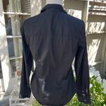 H&M Fitted Black Button-Down Women's Blouse Photo 1