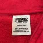 PINK - Victoria's Secret VICTORIA'S SECRET PINK FLEECE QUARTER-ZIP Red Sweater size large Photo 5