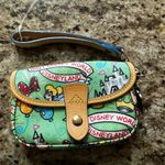 Dooney & Bourke Disney  sketch flap green wristlet Photo 0