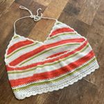 Aerie  multicolored crochet halter tank top Photo 2