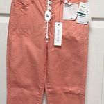 Ella Moss NWT Women's Size 24 Jean Mid Straight Ankle Light Coral Button Fly CPZ Photo 4