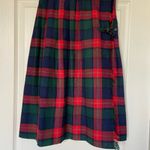 Vintage 80s / 90s Red and Green Plaid Christmas Kilt Wrap Skirt 🔥 Size 12 Photo 2