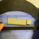 IVY Grandma Print VTG Vintage Floral Button Down Top Periwinkle Blue Long Sleeve Size XL Photo 7