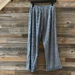 Free People Navy Combo Gingham Pajama Pants NWT Cuffed Size XS Blue Photo 6