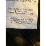 Missguided  Women’s Faux Leather Tapered Jogger Zip Pants Black Size 10 (5446) Photo 6