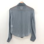 Weekend Stories Ria‎ Blouse in Blue Gray XXS Gray Photo 9