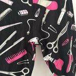 Lula Roe Hair Dresser leggings with scissors, combs flat irons print Photo 3