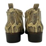 Lucky Brand Bimare Leather Ankle Boots Boa Snake Print Photo 6