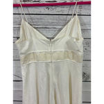 Women's J.Crew White Linen Mini Dress with Beige Trim Size 4 Photo 5