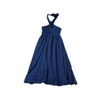 Lulus NWOT  Size Small Emrah Navy Blue Cross-Front Cutout Halter Midi Dress Photo 2