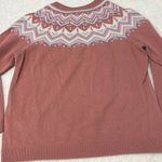 L.L.Bean Women's Cashmere Sweater, Crewneck Fair Isle size medium Photo 5