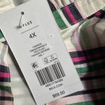 Crown & Ivy NEW Plaid Holiday Top 3/4 Sleeve Blouse Christmas Lined Preppy 4X Photo 4