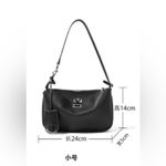 Women Bag Genuine Leather Messenger Handbag Crossbody Bags Shoulder Bag Purses Black Photo 8