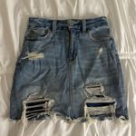 American Eagle  Jean Skirt Ripped Photo 0