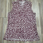 Nike Dri-FIT Burgundy and White Golf Polo, Size Small Photo 0