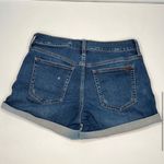 joe's jeans JOE’S Jeans Mid Rise Distressed Hailey Blue Denim Rolled Cuff Shorts size 26 Photo 3