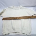 LILLA P CABLE KNIT CHUNKY CROPPED SWEATER SM IVORY CREAM NEW Photo 6