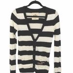 Hollister ★ Varsity Collegiate Rugby Stripe Cardigan Sweater ★ Navy White Photo 5