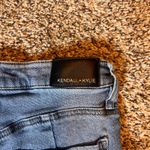 Kendall + Kylie The Icon High Rise Straight Leg Ripped Distressed Jeans Women's Blue Size undefined Photo 7