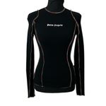 Palm Angels  Black Rainbow Stitch Long sleeve Top(Size XS) Photo 3
