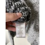 Roz & Ali  Womens M Cardigan Sweater Black White Knit Stretch Casual USA Made Photo 5