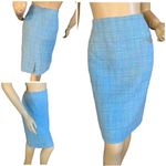 Requirements  BLUE W/PASTEL PINK & YELLOW TWEED SKIRT SUIT WITH FRINGE ACCENT 16 Photo 5