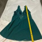 Auden Sheer Teal Satin Unlined Babydoll M Lingerie Coquette Girl Fairycore Pinup Green Size M Photo 7