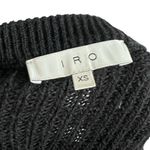 IRO  Black open shoulder merino wool blend long Sweater Photo 6