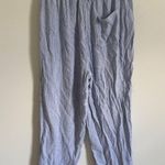 Aerie  Real Good Gauze Striped High Waisted Pants Size Medium blue white boho Photo 5