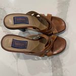 Bubblegum Vintage y2k 90’s  Leather Platform Heeled Strappy Sandals Womens 8.5 Photo 5