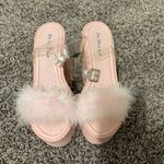 Chunky Pink Heels Size 8 Photo 0