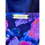 Lands' End One Piece Swimsuit Size Sz 12 Halter Tie Top Molded Cup Bra Photo 3