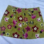 A Byer A. Byer Floral A-Line Skirt - Olive and Magenta Photo 6