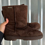BEARPAW Chocolate Suede Ankle Boots Photo 0