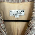 St. John Couture Marble Abstract Grey/Brown/Metallic Blazer/Jacket Size 8 Photo 3